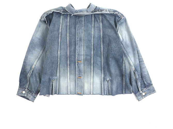 Chaqueta vaquera desconstruida con paneles Balenciaga Azul - vista 3