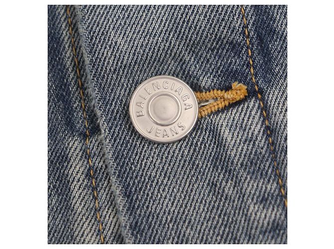 Chaqueta vaquera desconstruida con paneles Balenciaga Azul - vista 5