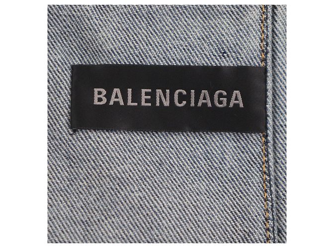 Chaqueta vaquera desconstruida con paneles Balenciaga Azul - vista 6