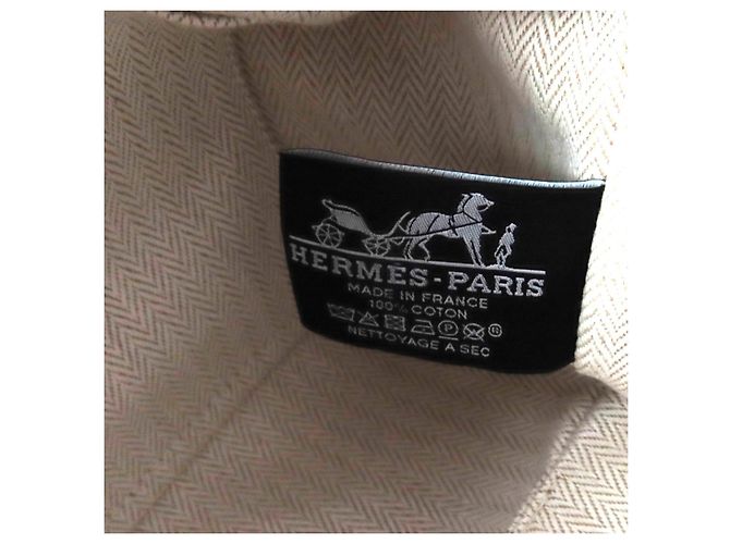 Pochette Bride a PM de algodón Hermès Beige - vista 11