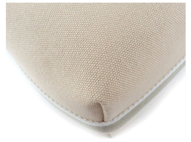 Pochette Bride a PM de algodón Hermès Beige - vista 5