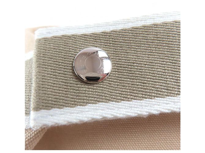 Pochette Bride a PM de algodón Hermès Beige - vista 7