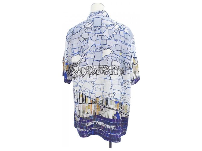 Camicia Supreme MOSAIC S S SHIRT Blu - vista 2