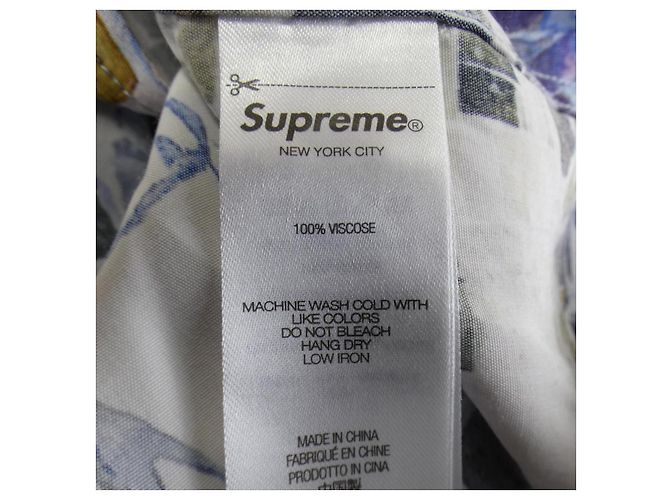Camicia Supreme MOSAIC S S SHIRT Blu - vista 3