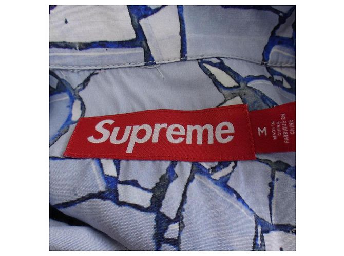 Camicia Supreme MOSAIC S S SHIRT Blu - vista 4