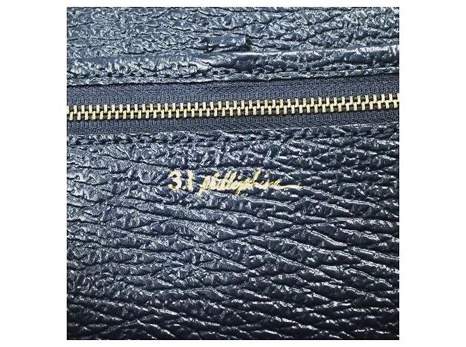 Autre Marque 3.1 Phillip Lim PASHLI MEDIUM SATCHEL Bolsa 2 em 1 em couro de vaca Azul Azul marinho - vista 9