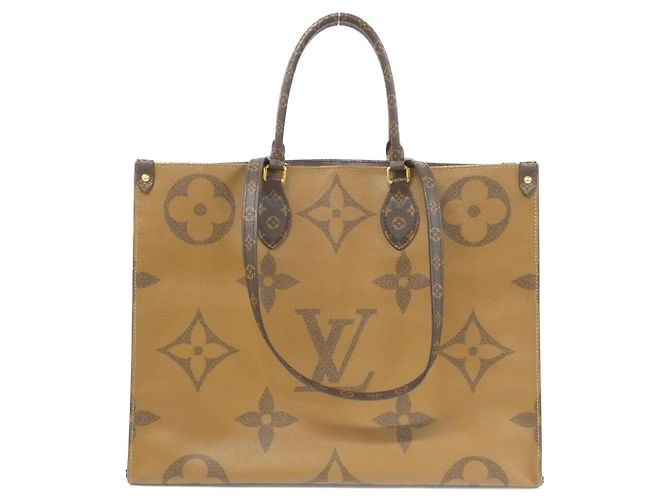 Borsa Tote Louis Vuitton OnTheGo Monogram Giant Marrone - vista 2