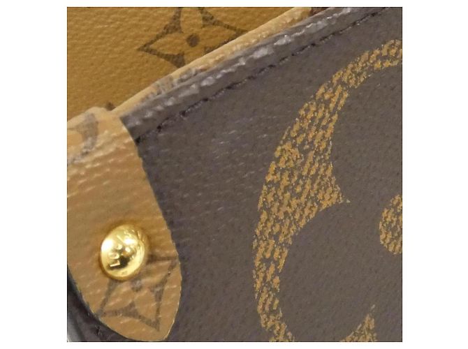 Borsa Tote Louis Vuitton OnTheGo Monogram Giant Marrone - vista 8