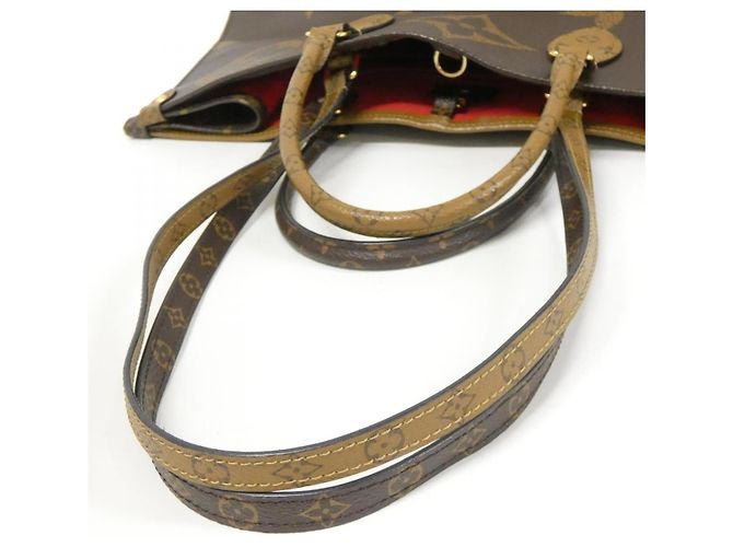 Borsa Tote Louis Vuitton OnTheGo Monogram Giant Marrone - vista 9