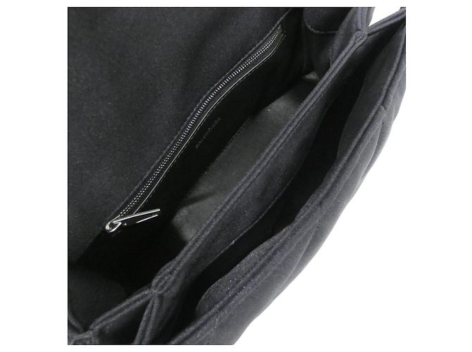Borsa a tracolla Balenciaga CLUSH CHAIN SMALL in nylon Nero - vista 8