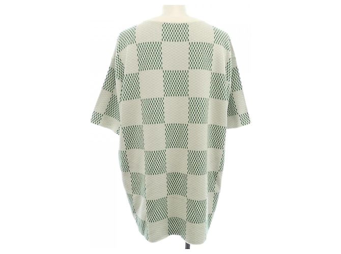Top de algodão Louis Vuitton Marrom Branco Verde - vista 2