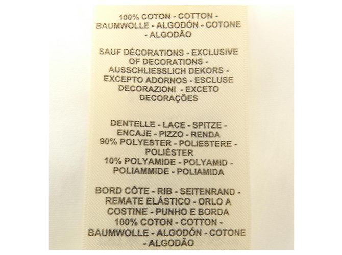 Hermès Camiseta de algodón Hermes 42 Blanco - vista 3
