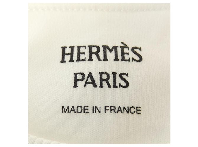 Hermès Camiseta de algodón Hermes 42 Blanco - vista 4