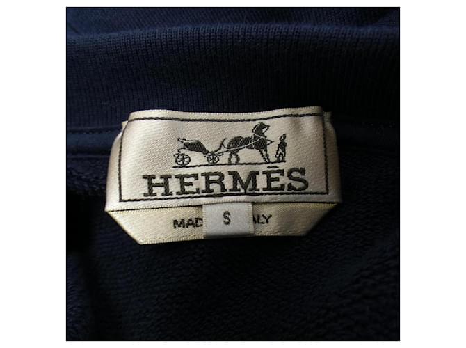 Hermès Moletom de algodão Hermes Azul Azul marinho - vista 4