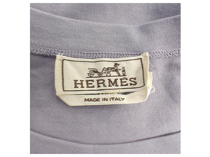 Hermès Camiseta de algodón Hermes XXL Púrpura - vista 4
