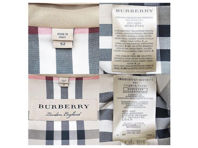Gabardina de algodón Burberry London Beige - vista 10