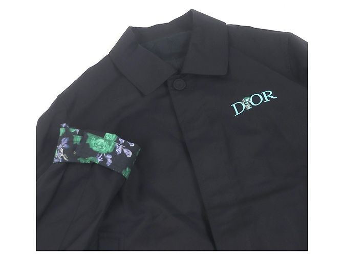 Giacca Dior Jardin Capsule Collection con Logo Ricamato Nero - vista 2
