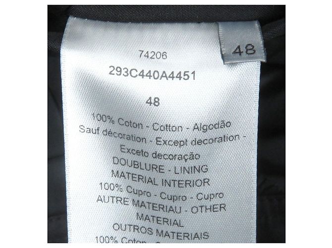 Giacca Dior Jardin Capsule Collection con Logo Ricamato Nero - vista 8