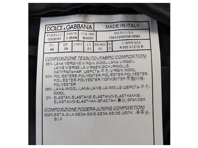 Dolce & Gabbana Chaqueta Dolce&Gabbana Negro - vista 3