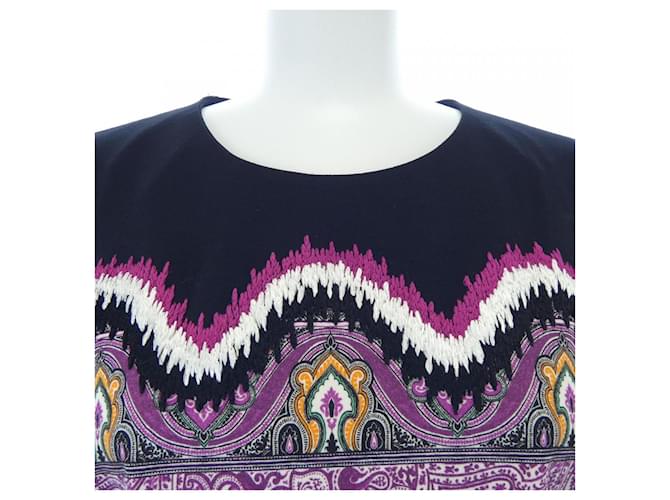 Top Etro Negro Blanco Púrpura - vista 5