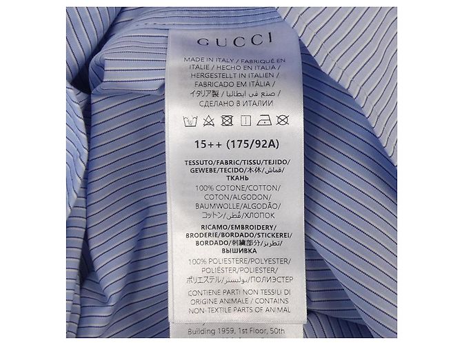 Camicia Gucci Blu - vista 3