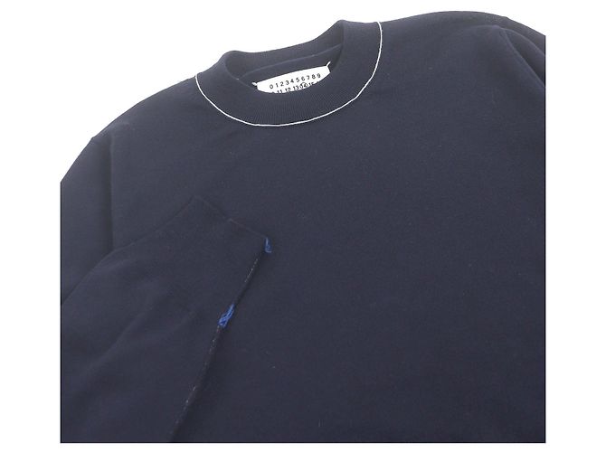 Maison Martin Margiela Maison Margiela 14 Stitch Design Wollpullover Blau Marineblau - Ansicht 2