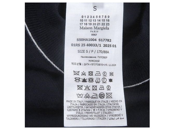 Maison Martin Margiela Maison Margiela 14 Stitch Design Wollpullover Blau Marineblau - Ansicht 6