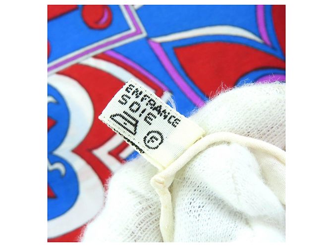 Pañuelo de seda Hermès Blanco Roja Azul Crudo - vista 6