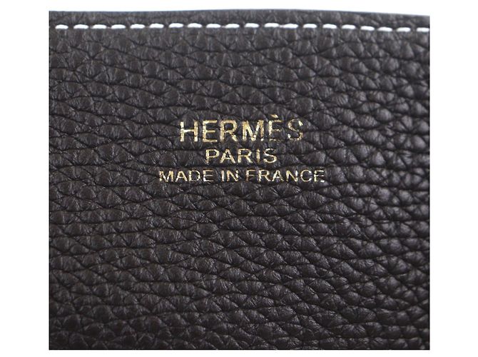 Bolsa Tote Hermès Double Sens45 Taurillon Clemence Marrom - vista 10
