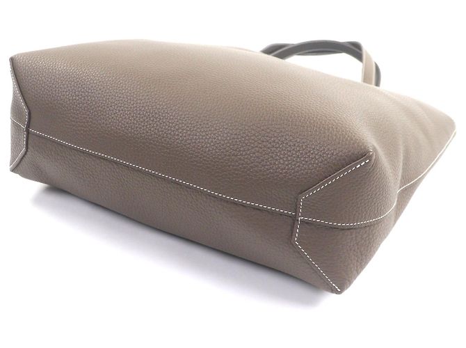 Bolsa Tote Hermès Double Sens45 Taurillon Clemence Marrom - vista 6