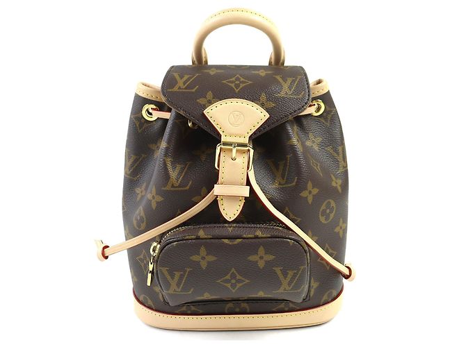 Zaino Louis Vuitton Montsouris MINI Monogram Marrone - vista 2