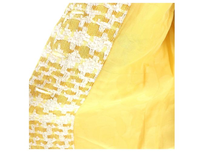 Chaqueta de tweed Chanel Amarillo - vista 5