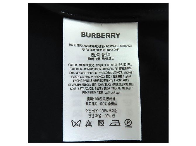 Burberry Viscose-Kleid Schwarz - Ansicht 8