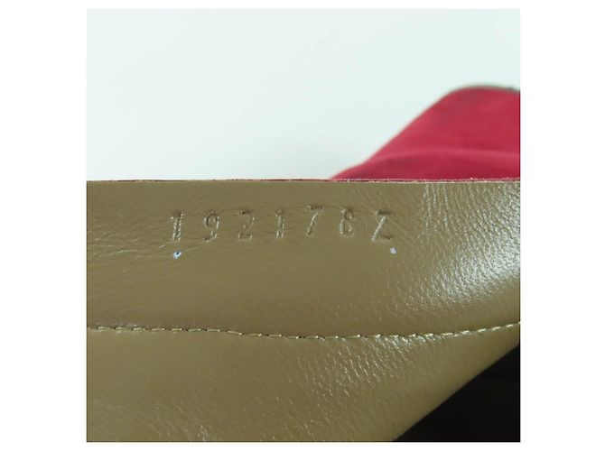Hermès Saint Germain35.5 Wildleder-Short-Boots Braun Bordeaux - Ansicht 12