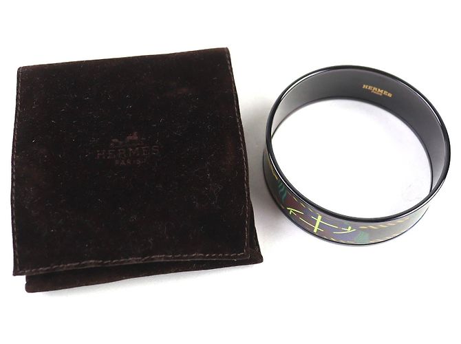 Hermès Bracciale in smalto Hermes Click HH/Bandana Nero - vista 2