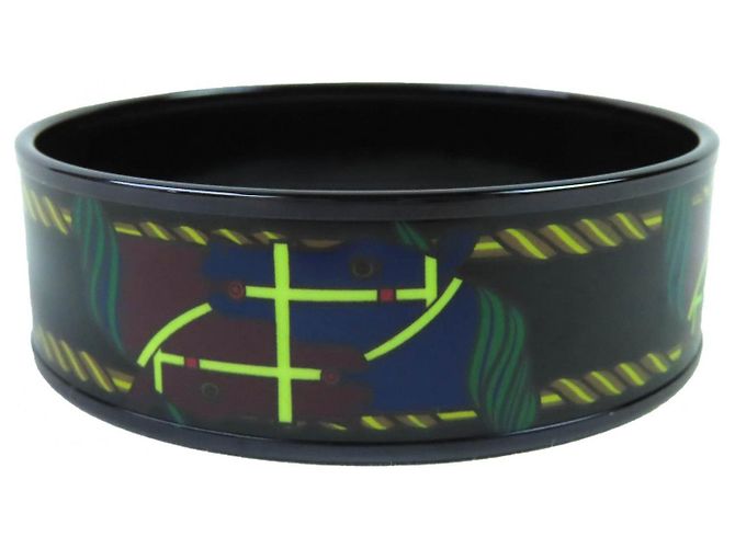 Hermès Bracciale in smalto Hermes Click HH/Bandana Nero - vista 4