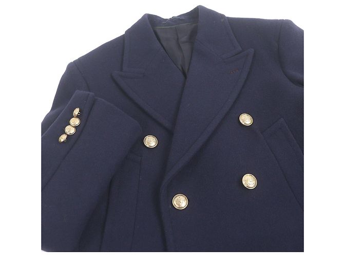 Abrigo de lana Chester Gucci Azul Azul marino - vista 2