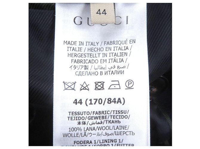 Abrigo de lana Chester Gucci Azul Azul marino - vista 8