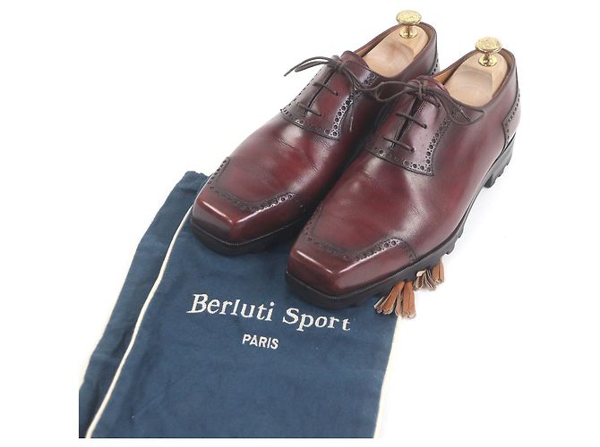 Autre Marque Scarpe stringate Olga Ultima in pelle Berluti Marrone Bordò - vista 2