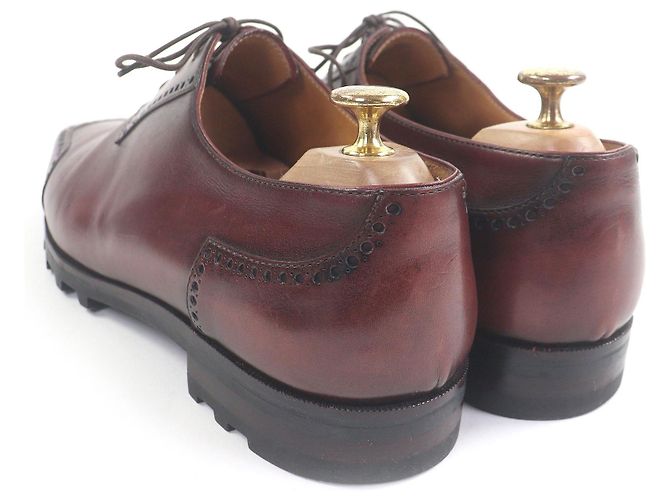 Autre Marque Scarpe stringate Olga Ultima in pelle Berluti Marrone Bordò - vista 6