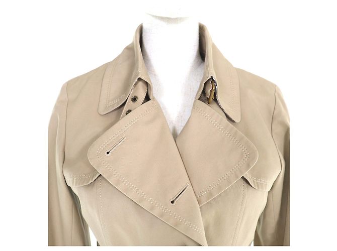Gabardina Burberry Blue Label con forro de lana Beige - vista 4