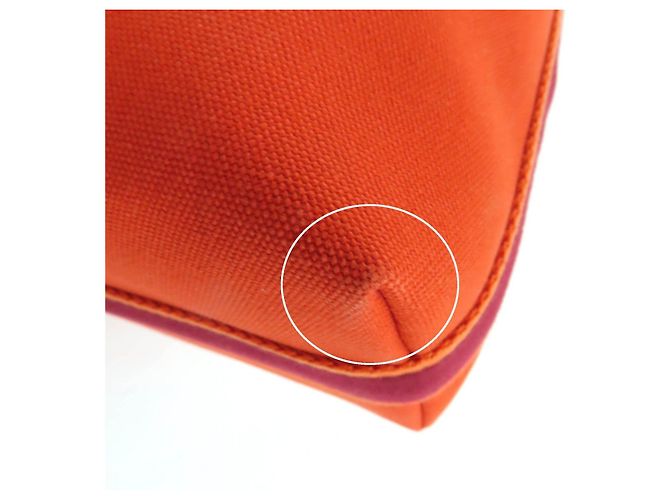 Borsa in lana Hermès Brid A PM Arancione - vista 14