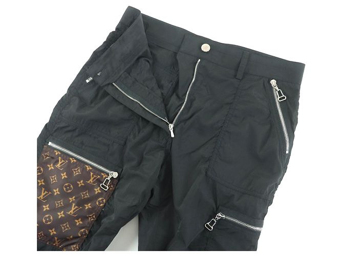 Louis Vuitton Hose aus Polyester Schwarz - Ansicht 3