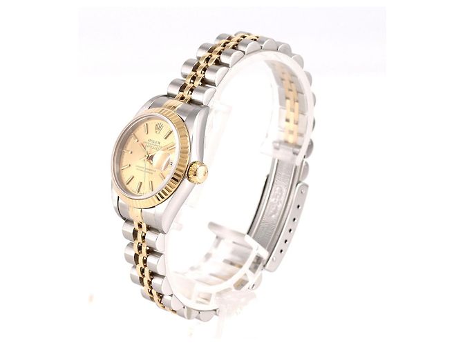 Reloj Rolex Datejust en acero inoxidable y oro amarillo - vue 2