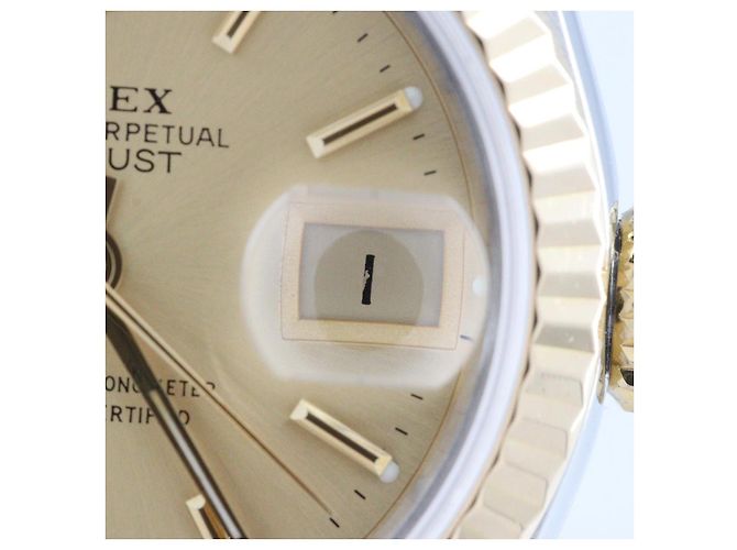 Reloj Rolex Datejust en acero inoxidable y oro amarillo - vue 6