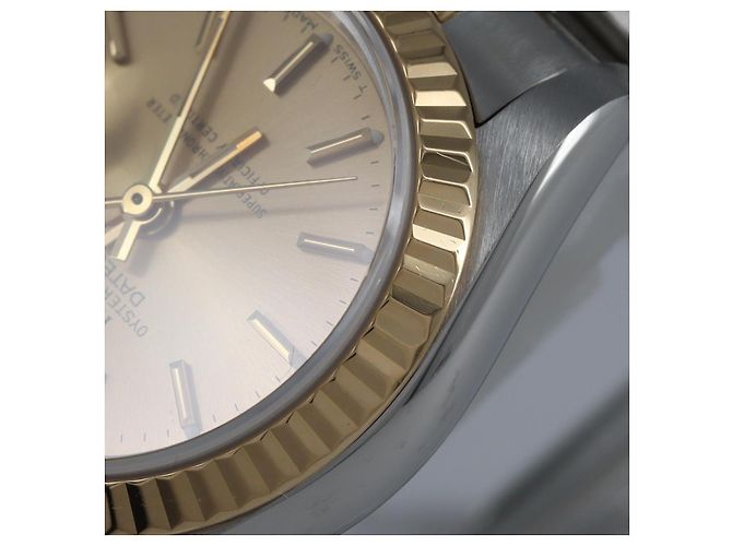 Reloj Rolex Datejust en acero inoxidable y oro amarillo - vue 8