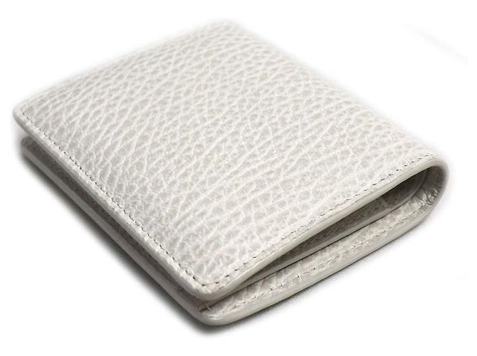 Autre Marque Portefeuille bifold en cuir 4 Stitch Maison Margiela Blanc - vue 2