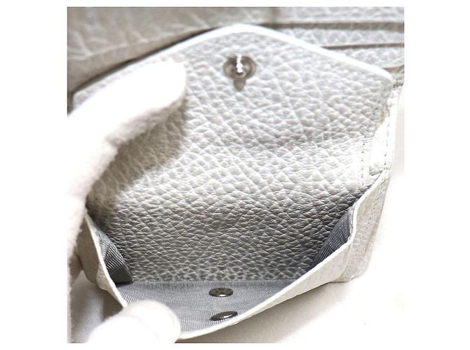 Autre Marque Portefeuille bifold en cuir 4 Stitch Maison Margiela Blanc - vue 5