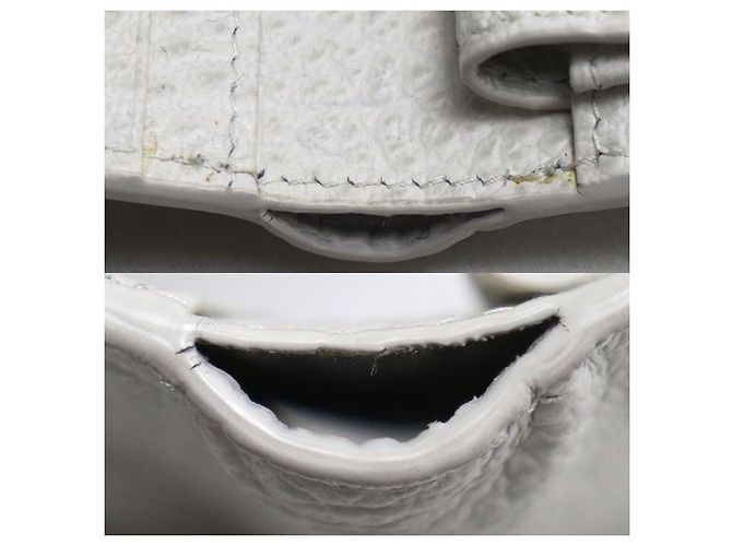 Autre Marque Portefeuille bifold en cuir 4 Stitch Maison Margiela Blanc - vue 7