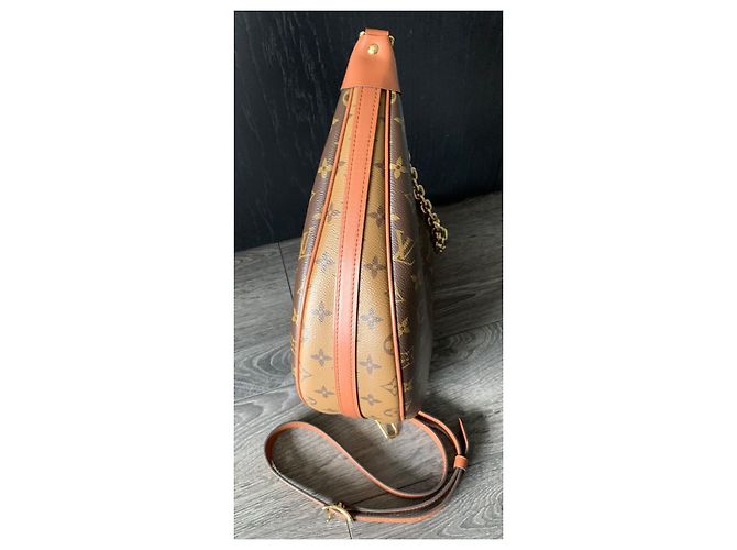 Louis Vuitton Borsa Hobo Loop Monogram Marrone Monogramma - vista 3
